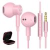 Earphones Wired with Microphone 3.5mm Jack Earphones Magnetic Design PC for PC Noise Canceling Heavy Bass Compatible Iphone 6 6s/SE/ipod Switch Ps4
