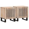 Nightstands 2 Pcs. 40x34x46 cm Bleached Solid Mango Wood
