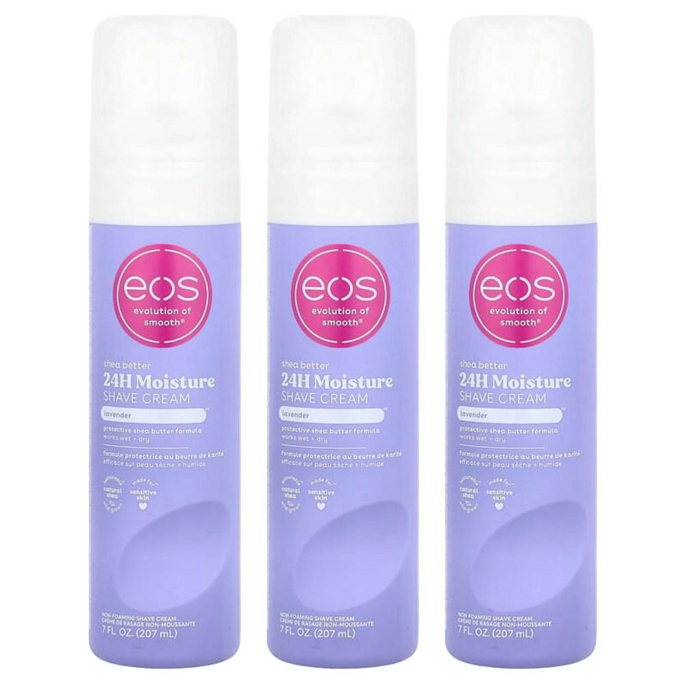 Крем для бритья Evolution of Smooth EOS с маслом ши Лаванда 3 шт 207 мл