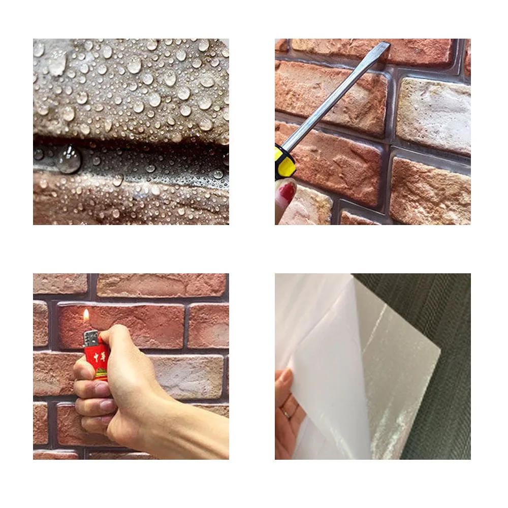 Преобразите свой дом с помощью 10 шт. декоративных 3D стеновых панелей - самоклеящиеся, водонепроницаемые и влагостойкие обои для гостиной