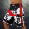 ММА черный боксерский череп кинофильм хлопок свободный размер тренировочные шорты для кикбоксинга шорты для тайского бокса дешевые шорты ММА