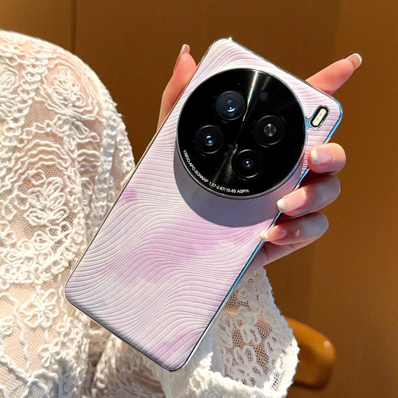 Для VIVO X200 X200 Pro X200 ProMini Гальванизированный акварельный чехол для телефона с блестящей текстурой, устойчивый к падениям и отпечаткам пальцев