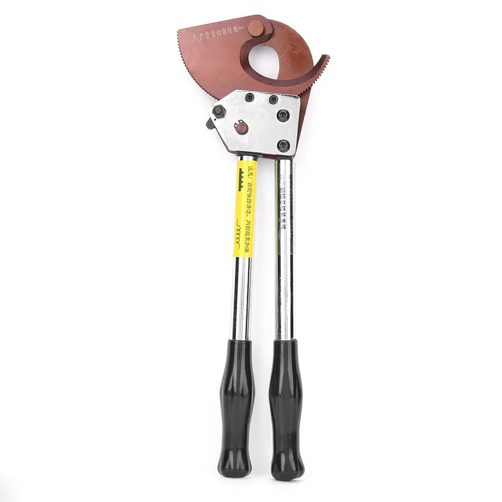Ratchet Cable Cutter with Industrial Manganese Steel Blade, Hand Tool for Cutting Wire, Essential Power Tool