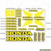 OBTLU1 Honda Sticker Logo Motorcycle Hemet Vinyl Decal Waterproof Reflective
