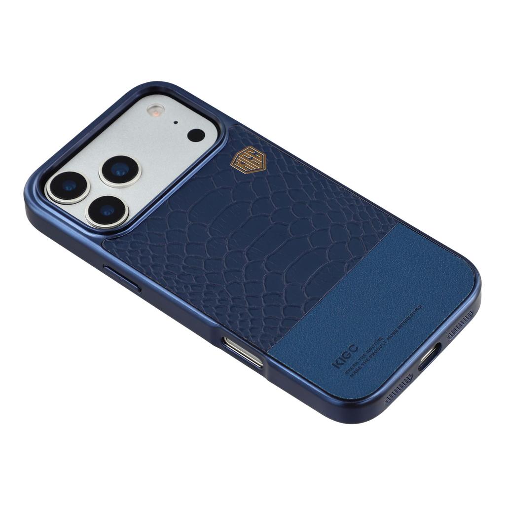 KIGC For iPhone 17 Pro Max Case Compatible with MagSafe Hybrid Phone Cover Crocodile Texture