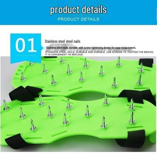 Высококачественные нескользящие самовыравнивающиеся шипованные туфли для эпоксидных полов и рыхления почвы