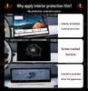 Защитная пленка для салона и набор наклеек на консоль Geely Boyue L