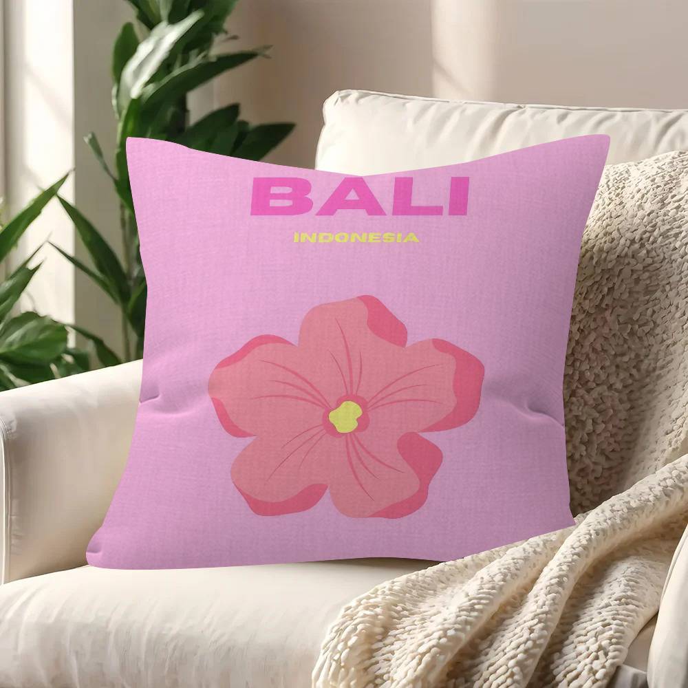 Майами-Бич Ибица Капри Бонди Миконос Подушка Подарки Мебель для дома и офиса Спальня Диван Автомобильная Подушка Чехол 45X45См