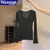 WASSUP AMAZING V-Neck Slim-Fit Knit Sweater