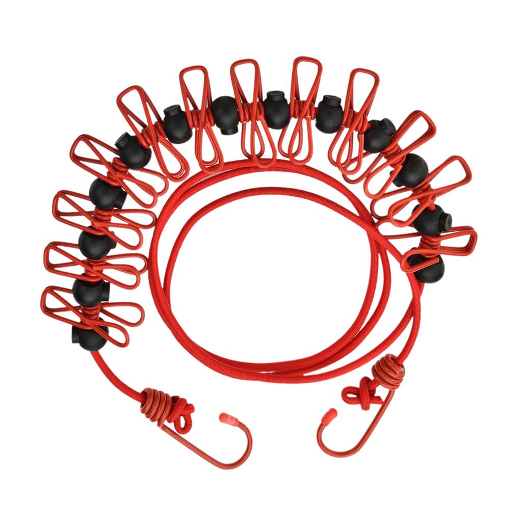 Выдвижные бельевые веревки Выдвижная бельевая веревка для путешествий Бельевая веревка с 12 прищепками Веревка для сушки белья