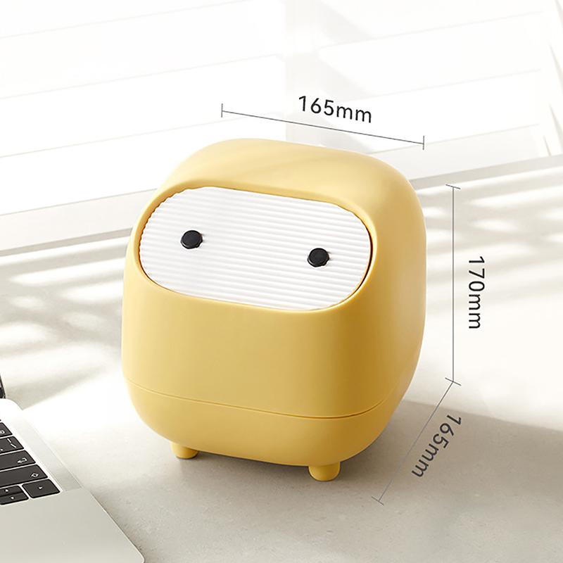 Ninja настольный мусорный бак мини многофункциональный двухслойный прессованный мусорный бак с крышкой бытовой мини-контейнер для хранения мусора