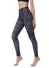 Ashley Hot Yoga Sports Tights with Print Women's Leggings, Moisture-Wicking, Quick-Drying, Stretch, 9-Length (03#) YS317,L