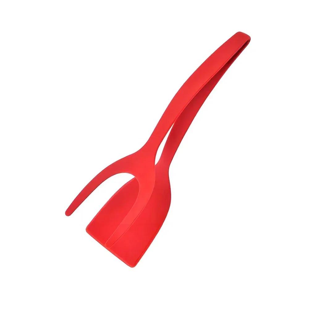 Новый 2 в 1 Grip Flip Spatula Tongs, лопатка для переворачивания яиц, нейлоновое антипригарное покрытие, инструмент для приготовления блинов, рыбы, французских тостов, омлета