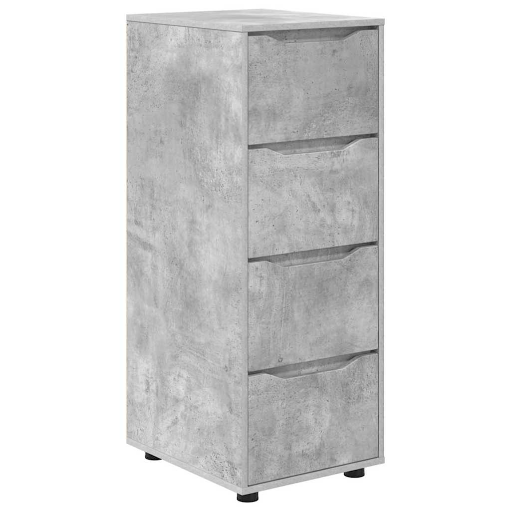 Storage Cabinet Concrete Grey 40 x 48 x 105 cm Engineered Wood