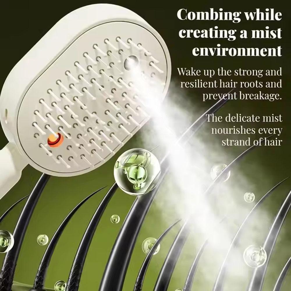 Xiaomi Electric Spray Air Cushions Massage Comb 3 in 1 Self Cleaning Steam Essential Oil Brush Rechargeable Spray Scalp Massager Combs