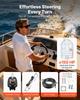 Hydraulic Steering Kit, 150 HP, Marine Boat Hydraulic Steering System, with 6.9 MPa/1000 psi Helm Pump, Two-Way Lock Cylinder, and 7.32m High-Strength
