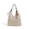 Hand-woven Straw Bag for Women, Large Capacity, 2025 New Summer Style, Single Shoulder Crossbody, Beach Vacation Tote Bag