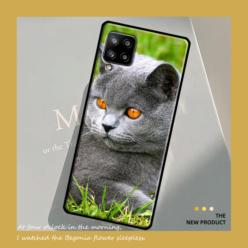 Чехол с изображением британской короткошерстной кошки для Samsung Galaxy A54 A34 A13 A23 A33 A53 A73 A12 A22 A32 A52 A51 A71 A14