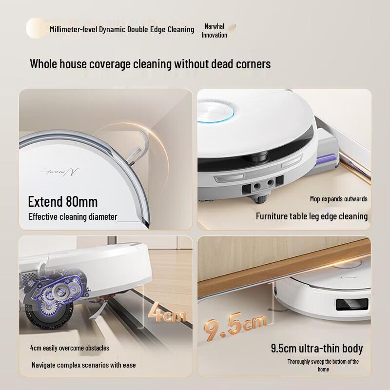 Narwal J6 Ultra-Thin Robot Vacuum and Mop with Auto Water Refill/Drain