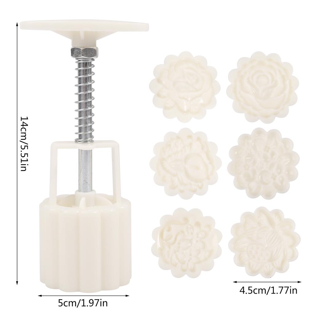 Праздник середины осени Форма для лунных пряников в форме цветка Штампы для печенья DIY Ручной пресс Формочки для десертов