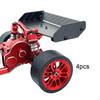 4 Heavy Duty Aluminum RC Replacement Tires for Micro-B 1/24 244016