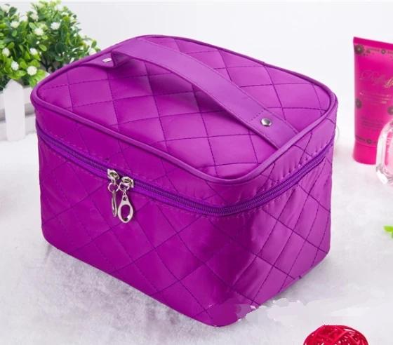 Cosmetic Box New  Quilted Professional Cosmetic Bag Women's Large Capacity Storage Handbag Travel Toiletry Makeup Bag sac