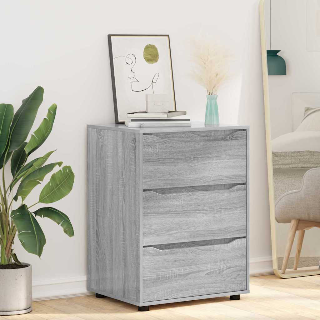 Storage Cabinet Grey Sonoma 60 x 48 x 81 cm