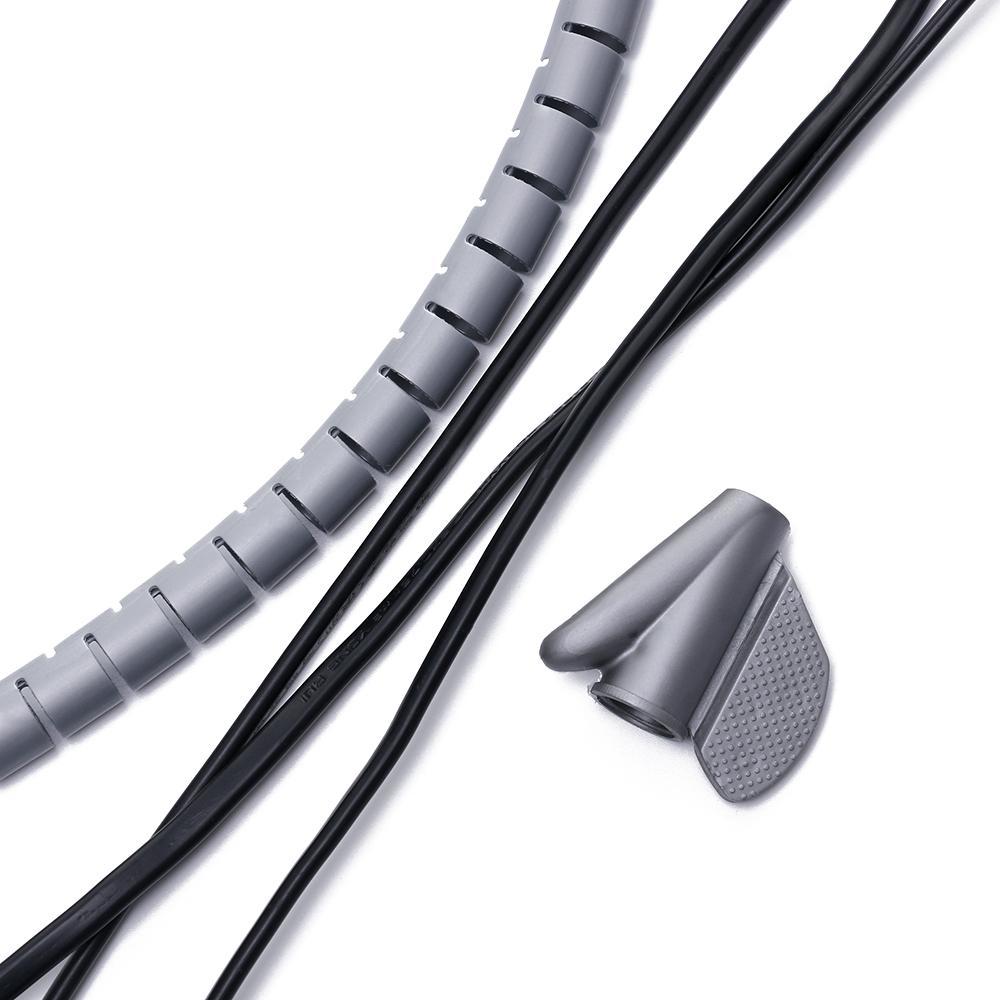 HDPE 1.5m Length Management Wire Organizer Flexible Spiral Tube Cable Holder Cord Protector