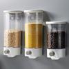 Automatic Sealed Rice Dispenser Tank Bucket Food Storage Containers with Lids Wall Mounted Kitchen Accessories