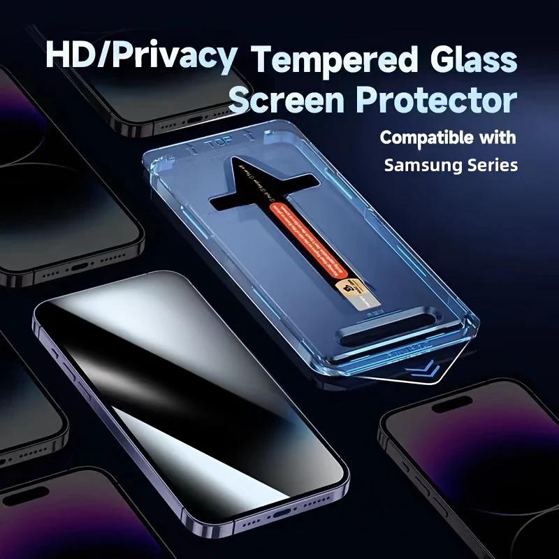 Установка в один клик HD/Приватное закаленное стекло Пленка Для OPPO Reno 15 14 Pro Защита экрана от отпечатков пальцев Набор без пыли