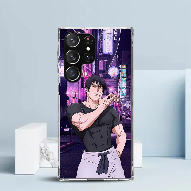 Kaisen J-Jujutsu Фушигуро Тодзи Чехол для телефона для Samsung Galaxy S24 S25 Edge S26 Ultra S22 S23 Plus S21 + S20 FE Мягкий ТПУ Задняя крышка
