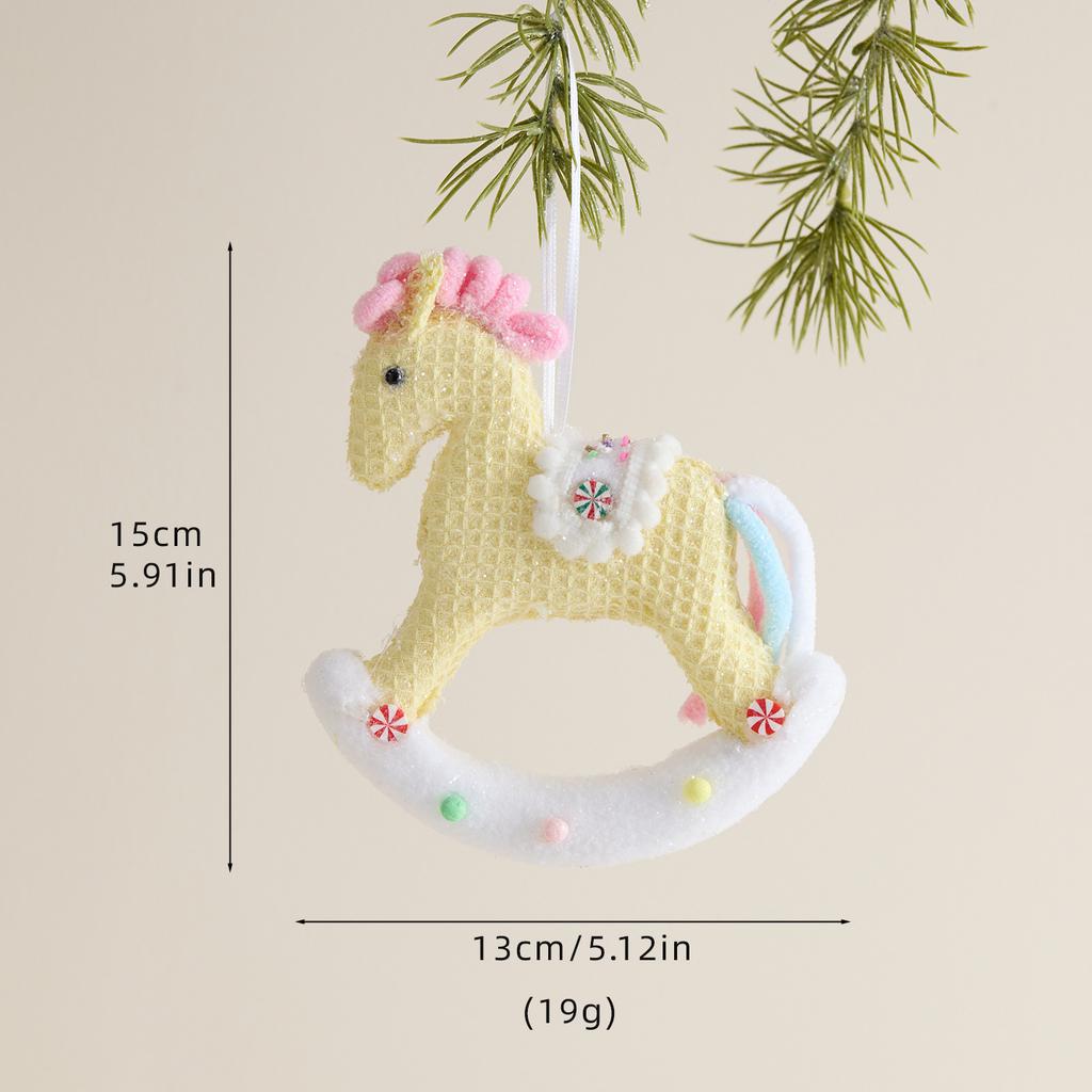 Christmas decorations Festive flannel cane candy Christmas tree pendant ins Internet celebrity pendant ornament