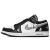 Кроссовки Air Jordan 1 Vintage Баскетбольные Унисекс Низкие Черно-Белые 553558-040(Команда10-)