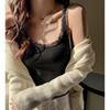 Threaded Hundred Lace Bottoming Small Camisole, Undershirt Female Inner Sexy Slim Hot Girl Design Sense of Tops