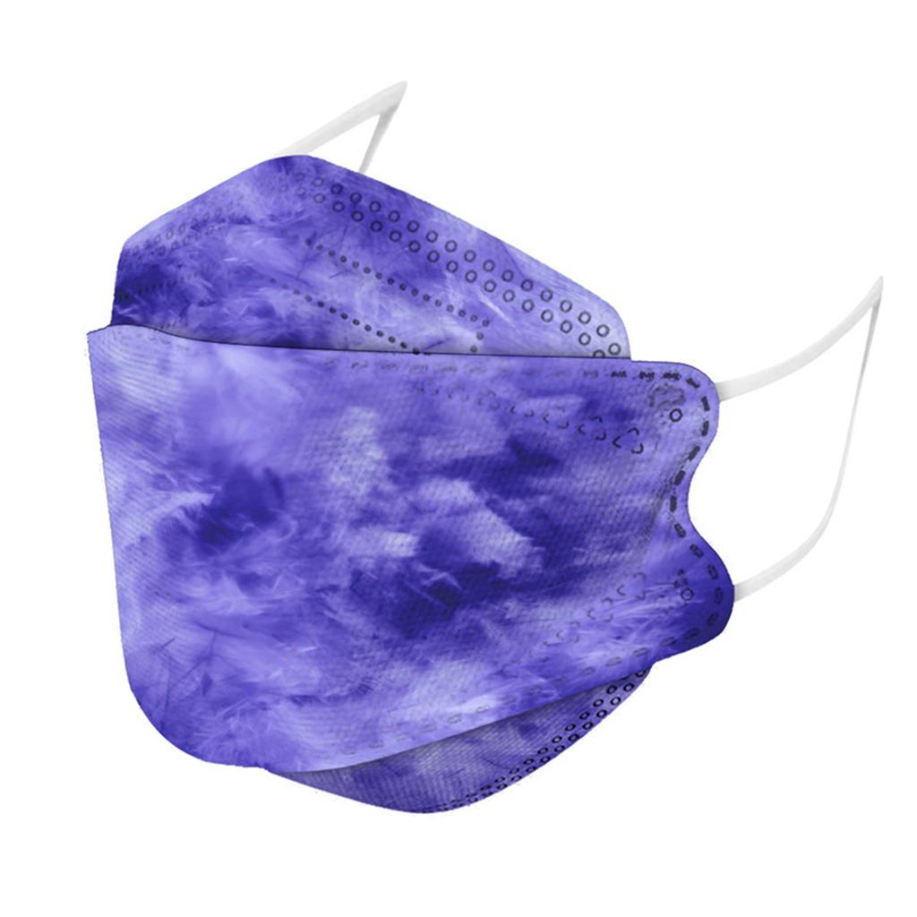 Взрослая одноразовая защитная маска KF-94 с красочным принтом 3D модная маска в виде рыбьего рта