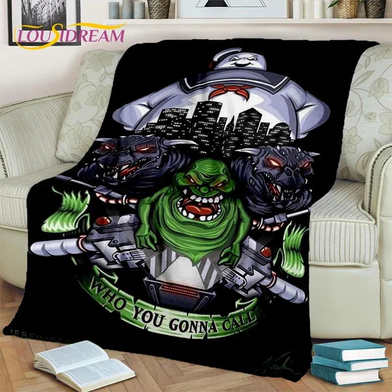 Одеяло G-Ghostbusters с героями мультфильмов, мягкое фланелевое одеяло для дома, спальни, кровати, дивана, пикника, офиса, пешего туризма, отдыха, сна, подарок
