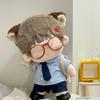20см Одежда для кукол Костюм Синяя Школьная форма Миниатюрная Рубашка Галстук Комплект Штанов Переодевание Игра Домик Косплей Детские Игрушки