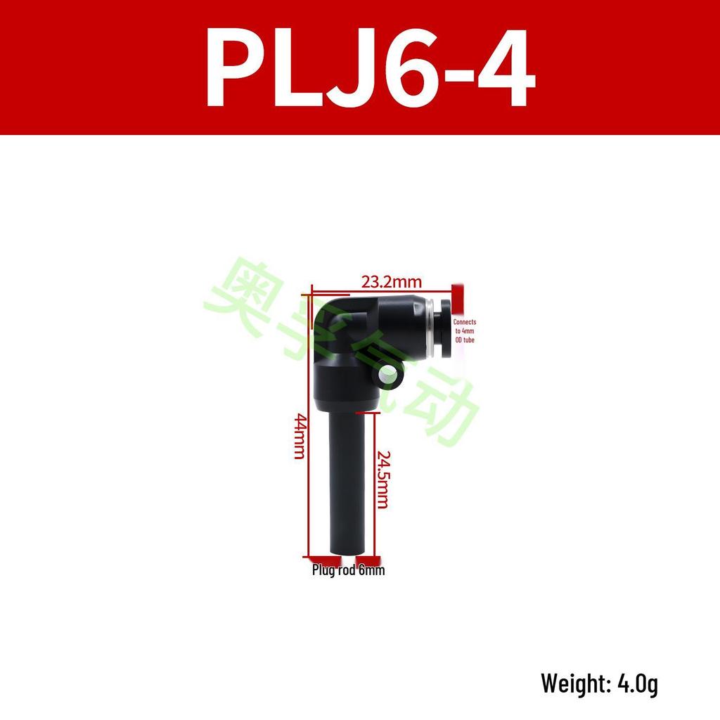 Elbow Pipe Plug Reducer Bush PGJ6-4 8-6 12-6 16-10 Blue-Black-White Male-Female