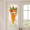 Carrot Swag Spring Flower Wreath Decorative Artificial Hanging Ornament Garland for Home Front Door