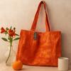 Tote Bag Orange Tie Dye Lightweight Dual Handles