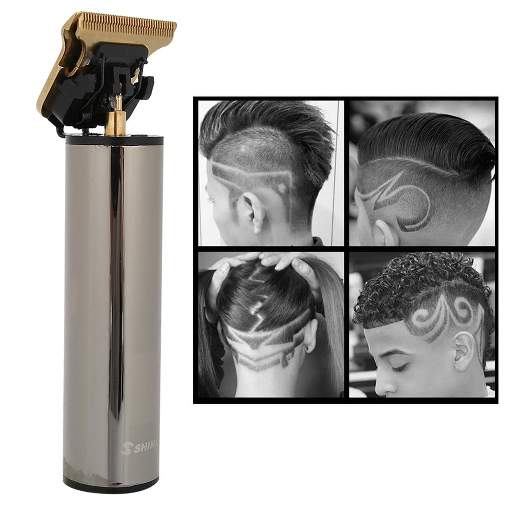 Rechargeable Electric Hair Clipper Portable Hair Trimmer Cutting Machine Styling ToolSilver