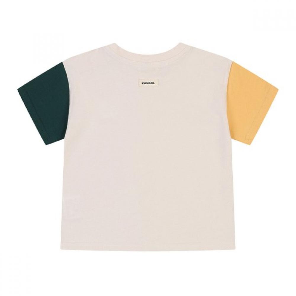 Kangol Kids Baby Color Block T shirT Beige  bsbcrT0d110be 