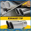 Двойная выхлопная труба, насадка на глушитель, горловина, хром, автомобиль, нержавеющая сталь, 1,4"-2,5" В