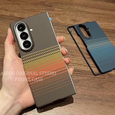 Подходит для чехла для мобильного телефона Samsung ZFold7 Новый складной экран Закатно-оранжевый Samsung ZFold6 Полная защита