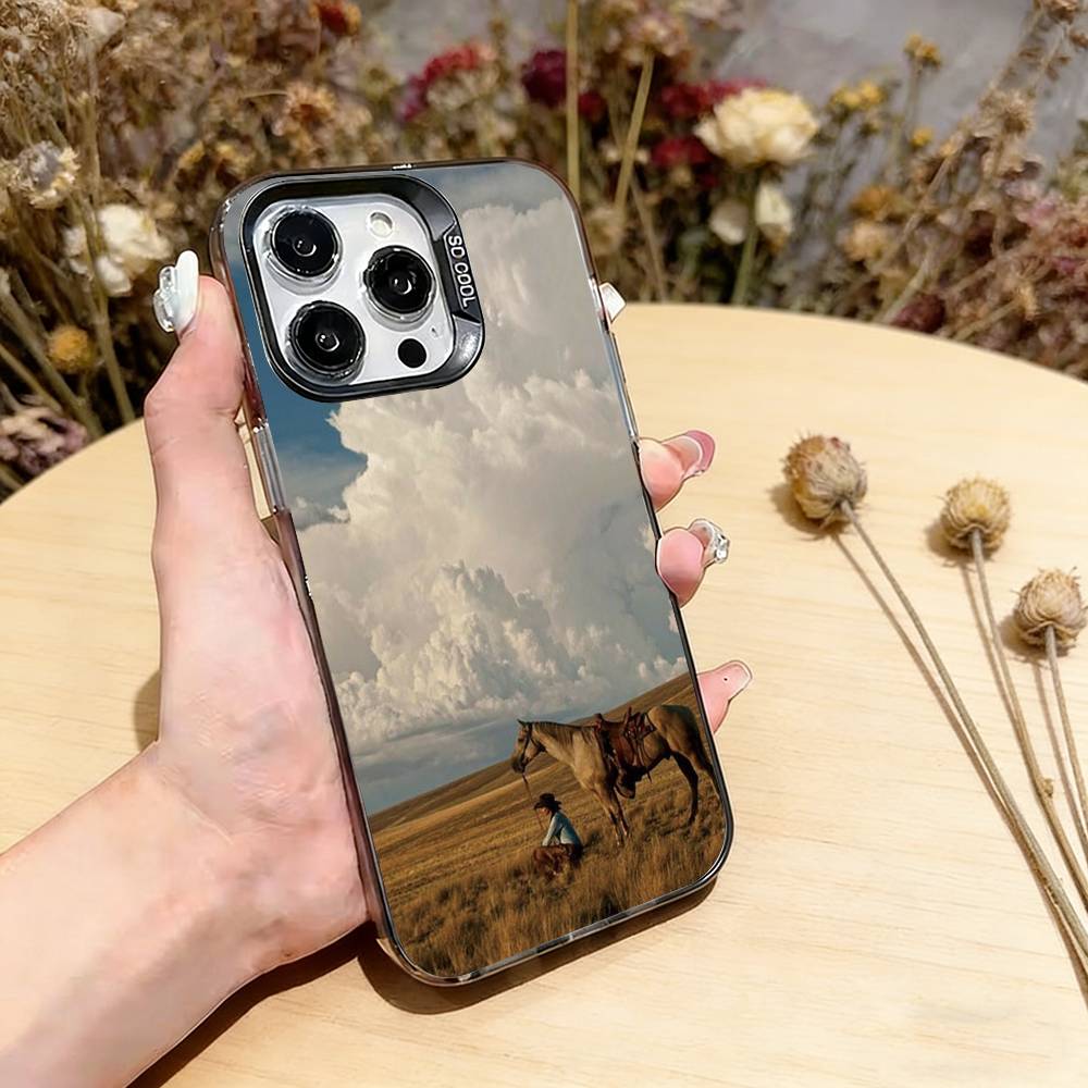 Чехол для телефона в стиле западного ковбоя для iPhone 17,16,15,14,13,12,11 Plus,Pro Max,XS,Разноцветный Серебристый Чехол для телефона Funda Cover