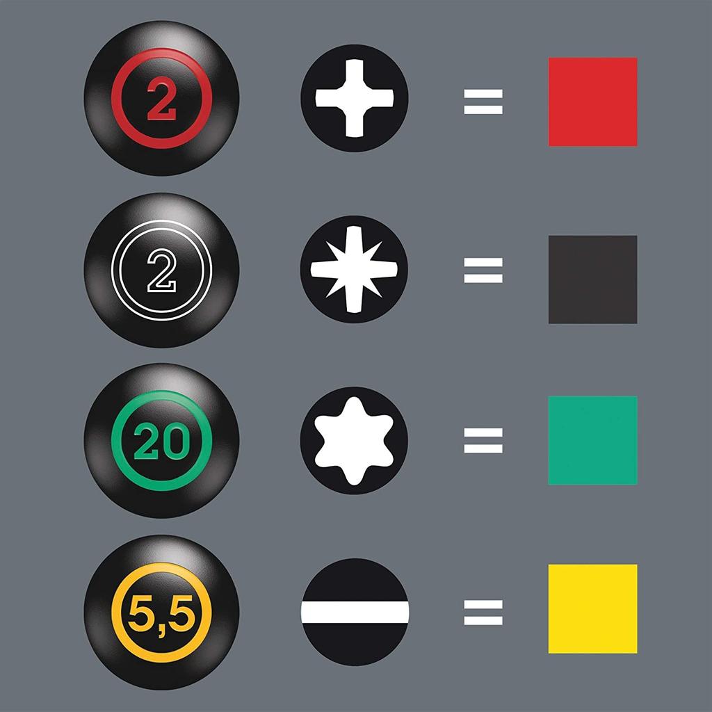 Wera 05008870001 Набор отверток Stuby 1 Импортировано из (5 шт) [Официально Япония]