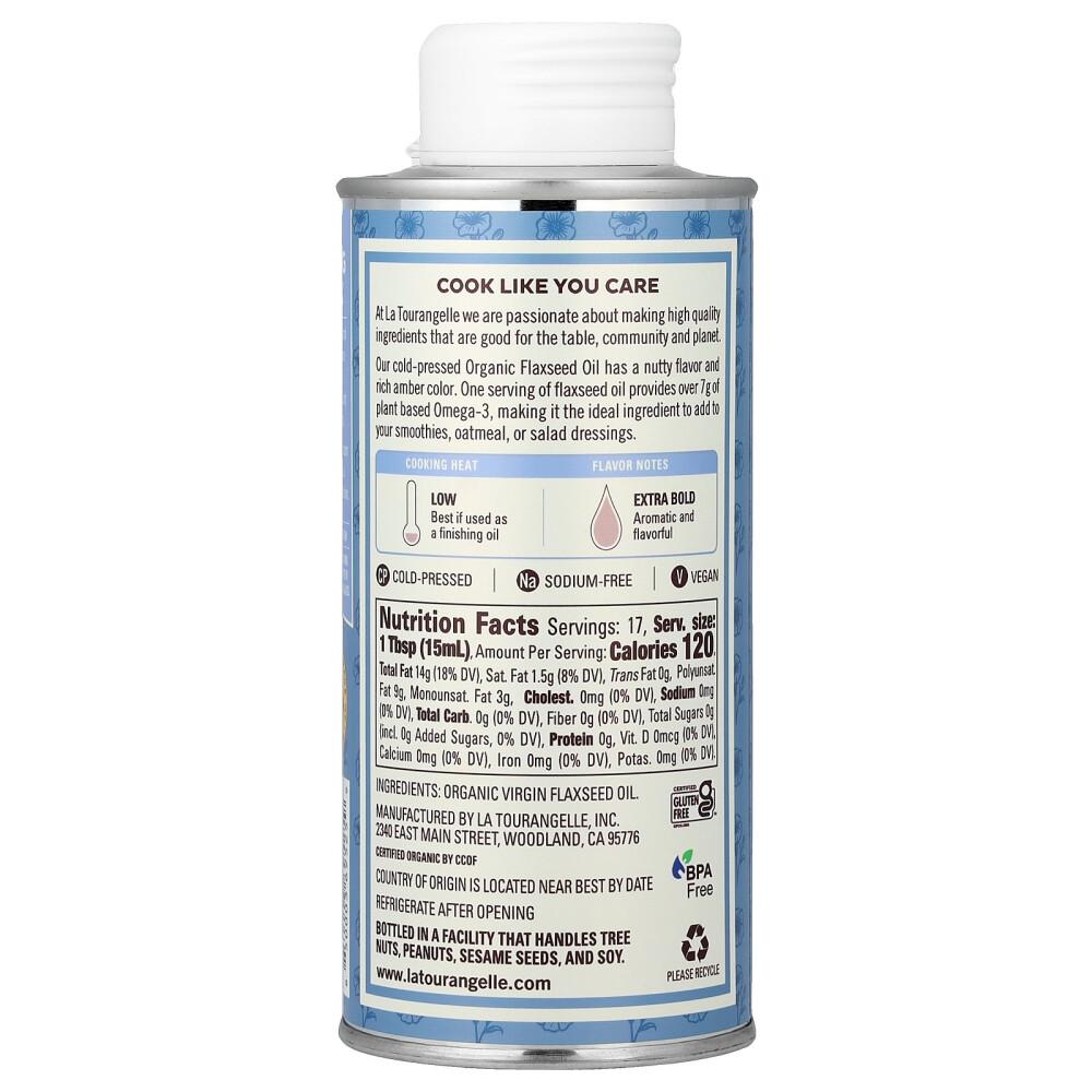 IHerb Масло льняное La Tourangelle 250 мл (8,45 жидких унций)