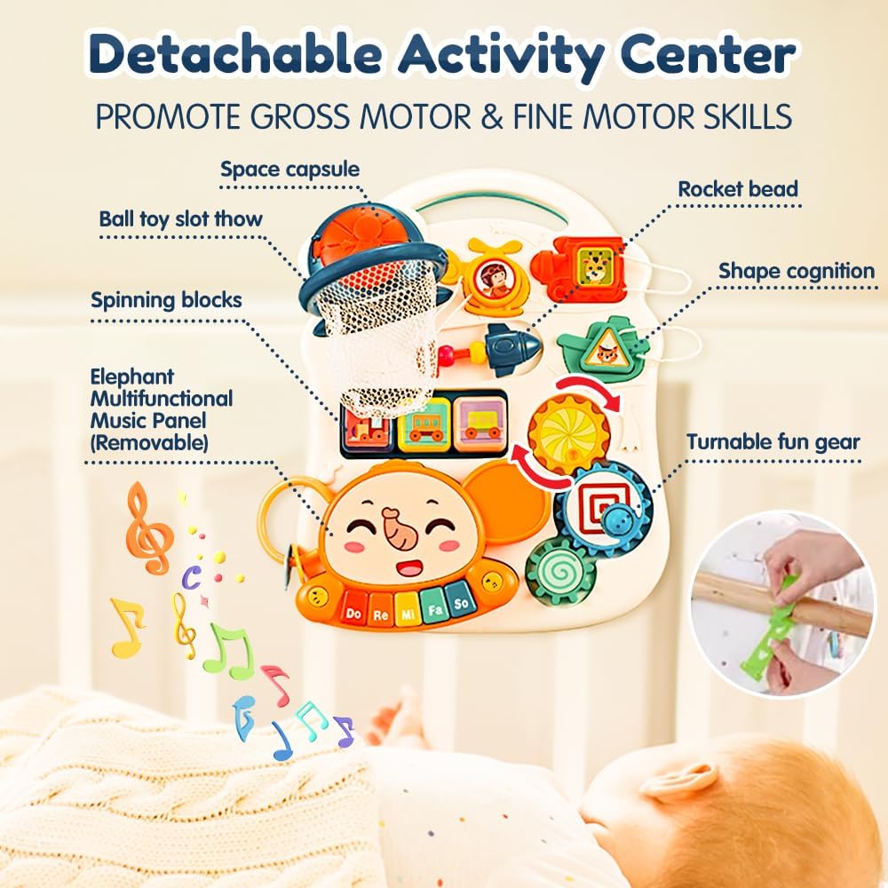 Ходунки Vatos 5 в 1 «От сидения к ходьбе» Самокат-учитель Велосипед-балансир Толкатель Стол Игрушки С музыкой Для малышей Младенцев Детей