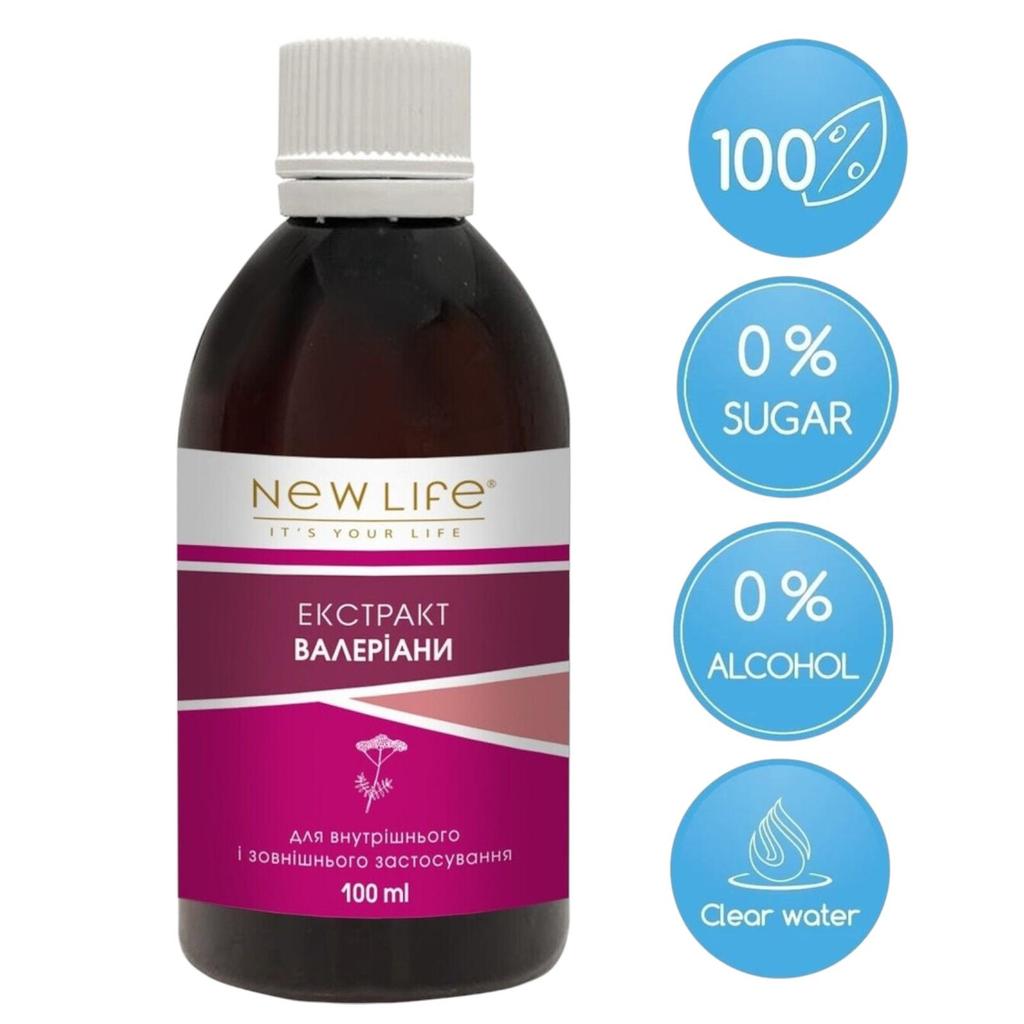 Valerian Extract Tincture Herbal Liquid Supplement Dietary New Life