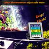 Цифровой термометр для еды с цветным сенсорным экраном, кулинарный термометр для мяса с двойным датчиком температуры, цифровой термометр для духовки